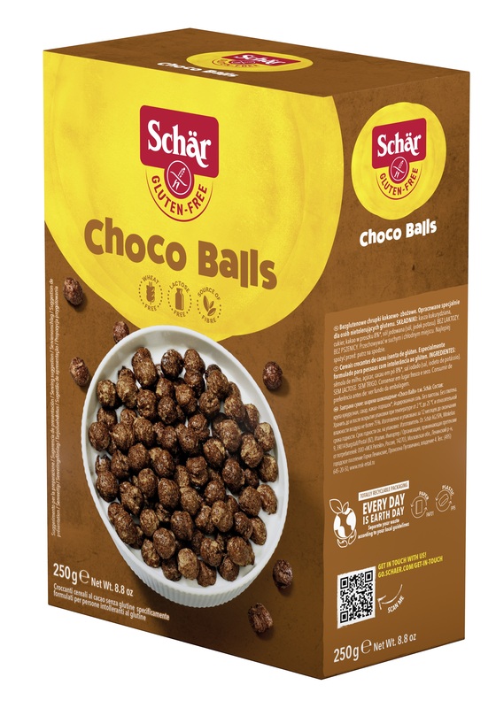 SCHAR CHOCO BALLS CEREALI SENZA LATTOSIO 250 G - latuafarmacia.org