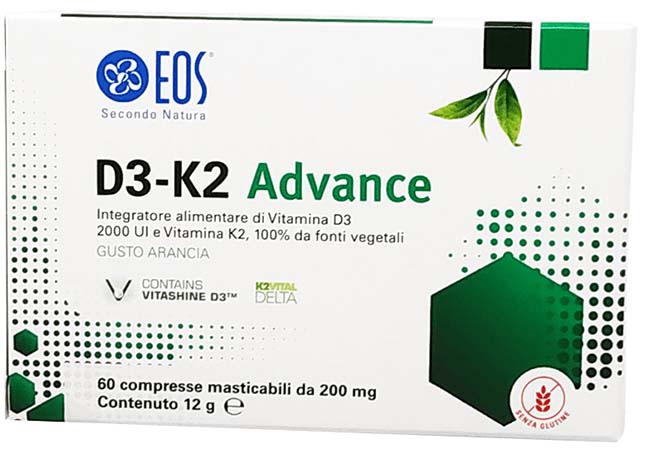 EOS D3 K2 ADVANCE 60 COMPRESSE MASTICABILI - latuafarmacia.org