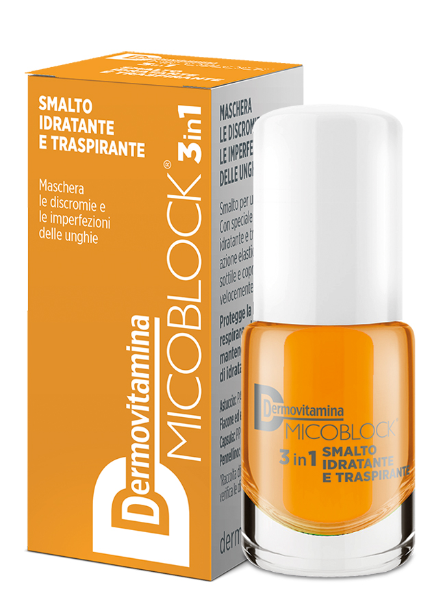 DERMOVITAMINA MICOBLOCK 3 IN 1 SMALTO IDRATANTE E TRASPIRANTE GIALLO 5 ML - latuafarmacia.org