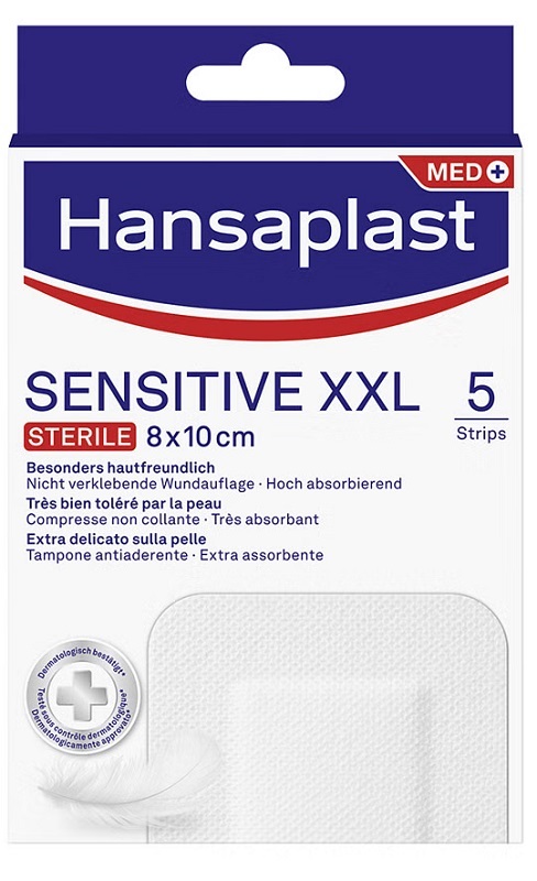 CEROTTO HANSAPLAST SENSITIVE XXL 5 PEZZI - latuafarmacia.org