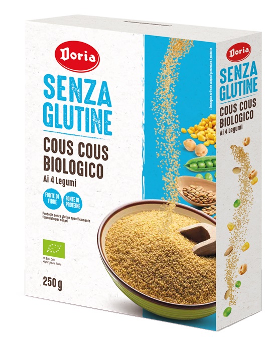 DORIA COUS COUS BIOLOGICO 4 LEGUMI 250 G - latuafarmacia.org
