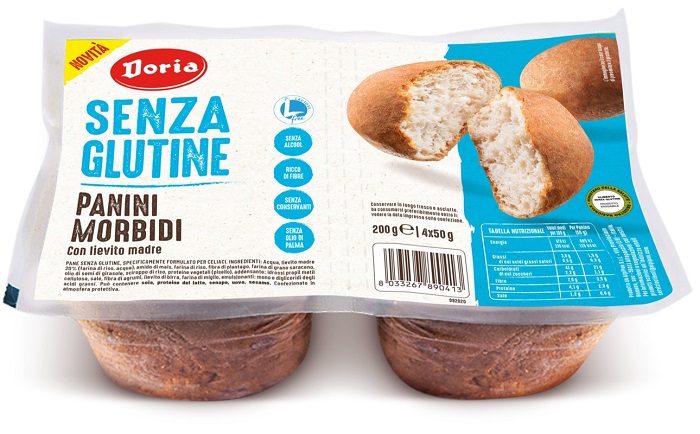 DORIA PANINI MORBIDI 4 PEZZI DA 50 G - latuafarmacia.org