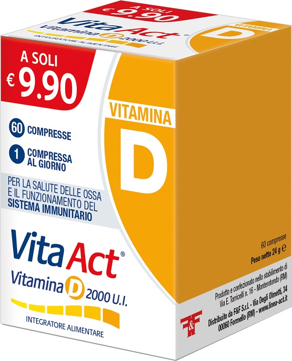 VITA ACT VITAMINA D 2000UI 60 COMPRESSE - latuafarmacia.org