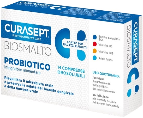 CURASEPT BIOSMALTO PROBIOTICO 14 COMPRESSE - latuafarmacia.org