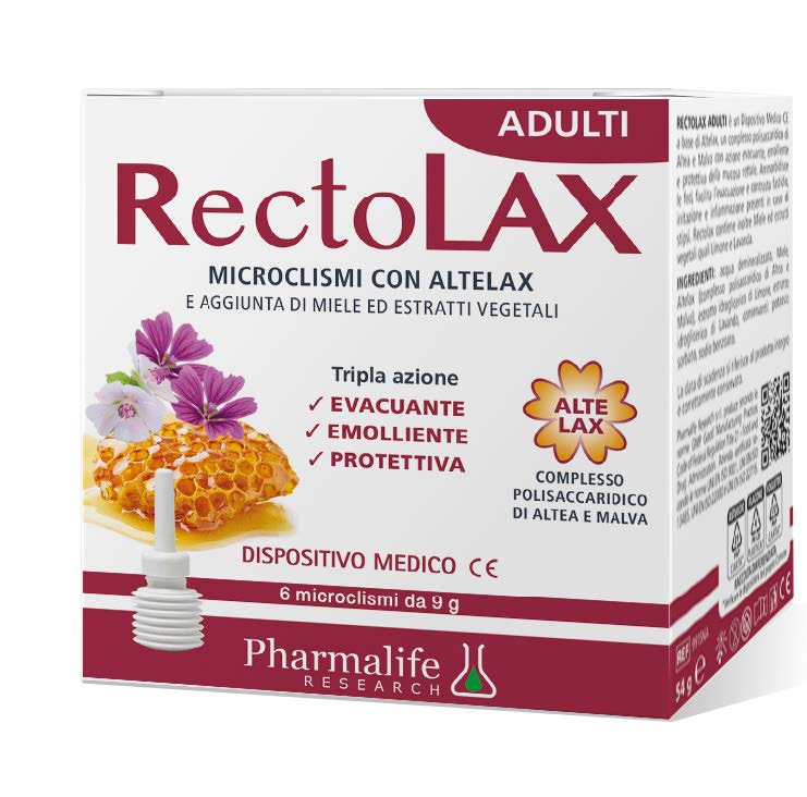 RECTOLAX ADULTI MICROCLISMI 6 PEZZI DA 9 G - latuafarmacia.org