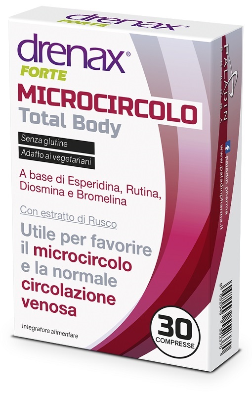 DRENAX FORTE MICROCIRCOLO TOTAL BODY 30 COMPRESSE - latuafarmacia.org