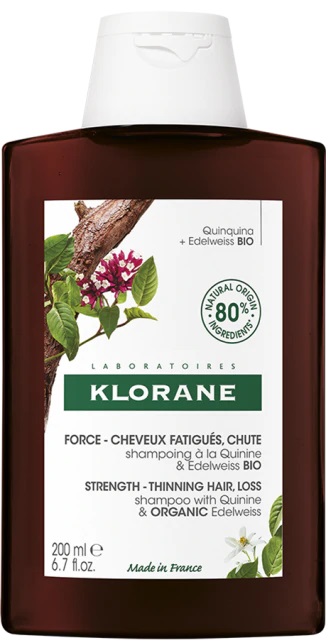 KLORANE SHAMPOO CHININA-STELLA ALPINA BIO 400 ML - latuafarmacia.org