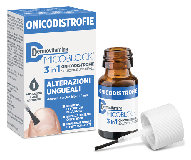 DERMOVITAMINA MICOBLOCK 3 IN 1 ONICODISTROFIE ALTERAZIONI UNGUEALI 7 ML - latuafarmacia.org