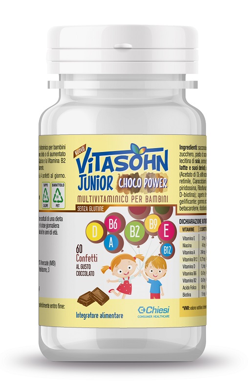 VITASOHN JUNIOR CHOCO POWER 60 CONFETTI - latuafarmacia.org