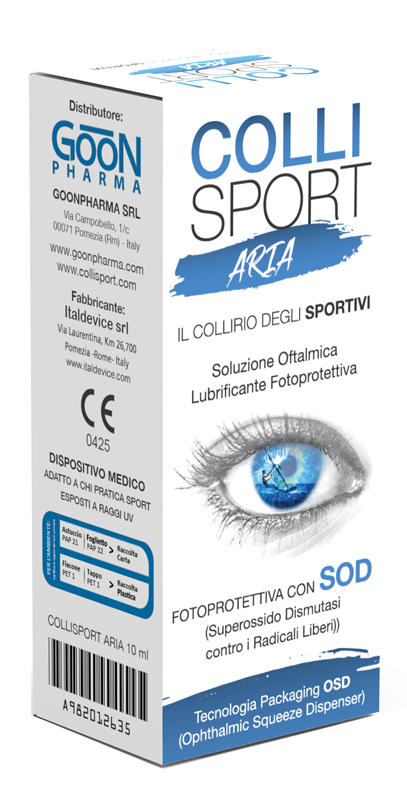 COLLISPORT ARIA SOLUZIONE OFTALMICA LUBRIFICANTE FOTOPROTETTIVA 10 ML - latuafarmacia.org