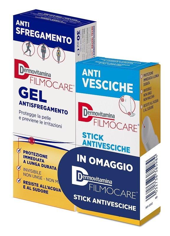 DERMOVITAMINA FILMOCARE GEL ANTISFREGAMENTO 30 ML + FILMOCARE STICK ANTIVESCICHE 8 G - latuafarmacia.org
