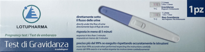 LOTUPHARMA TEST DI GRAVIDANZA 1 PEZZO - latuafarmacia.org