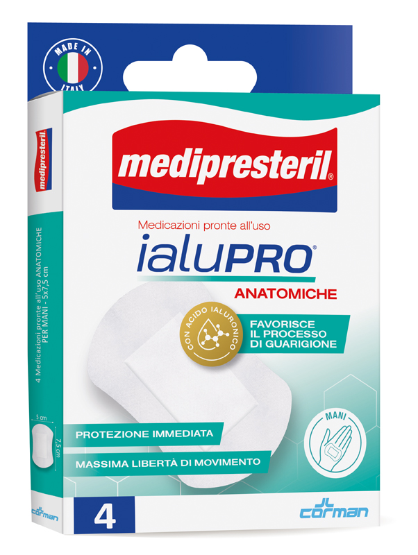 MEDIPRESTERIL IALUPRO MANI 5X7,5 CM 4 PEZZI - latuafarmacia.org