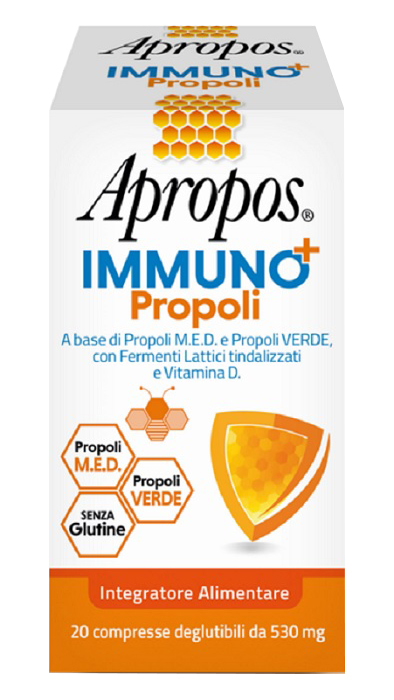 APROPOS IMMUNO+ PROPOLI 20 COMPRESSE DEGLUTIBILI - latuafarmacia.org