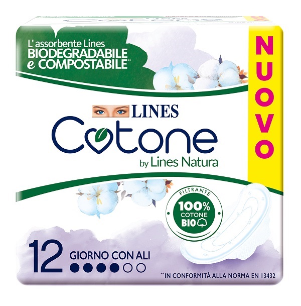 LINES COTONE BIO ULTRA ALI 12 PEZZI - latuafarmacia.org