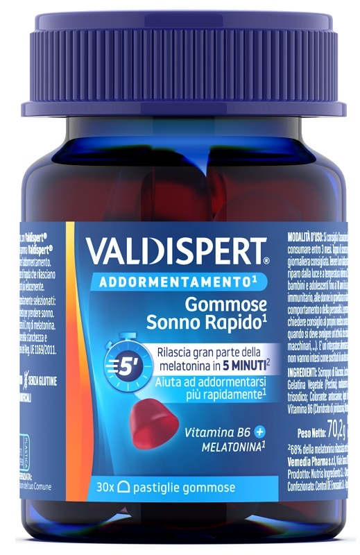 VALDISPERT GOMMOSE SONNO RAPIDO 30 PASTIGLIE GOMMOSE - latuafarmacia.org