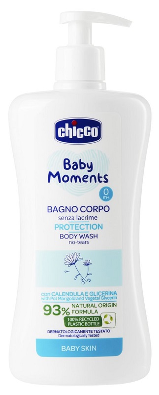 CHICCO BABY MOMENTS BAGNO CORPO SENZA LACRIME PROTECTION 500 ML - latuafarmacia.org