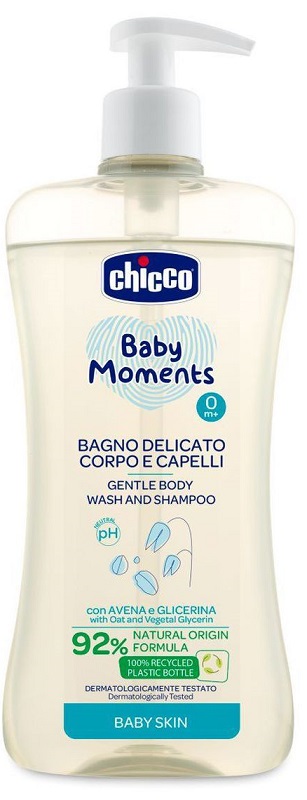 CHICCO BABY MOMENTS BAGNO CORPO CAP 500 ML - latuafarmacia.org