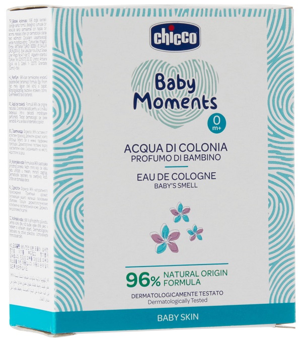 CHICCO BABY MOMENTS ACQUA DI COLONIA PROFUMO DI BAMBINO 100 ML - latuafarmacia.org