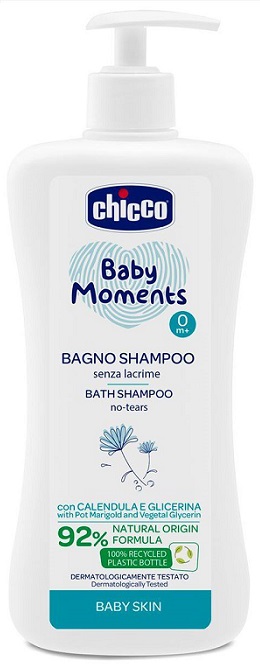 CHICCO BABY MOMENTS BAGNO SHAMPOO DELICATE 500 ML - latuafarmacia.org