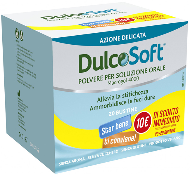 DULCOSOFT 20 BUSTINE BIPACK 1+1 - latuafarmacia.org