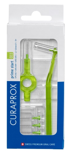 CURAPROX CPS 011 SCOVOLINO PRIME START 011 LIME GREEN 5 PEZZI - latuafarmacia.org