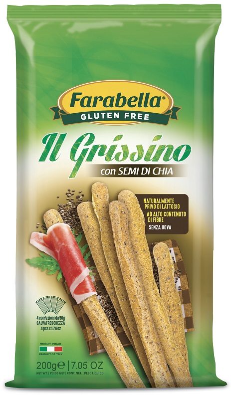 FARABELLA GRISSINI CON SEMI DI CHIA 200 G - latuafarmacia.org