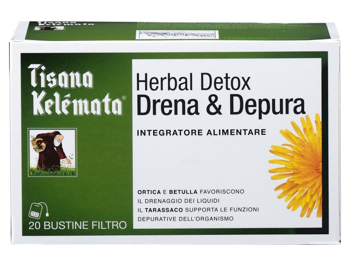 TISANA HERBAL DETOX DRENA & DEPURA 20 BUSTINE - latuafarmacia.org