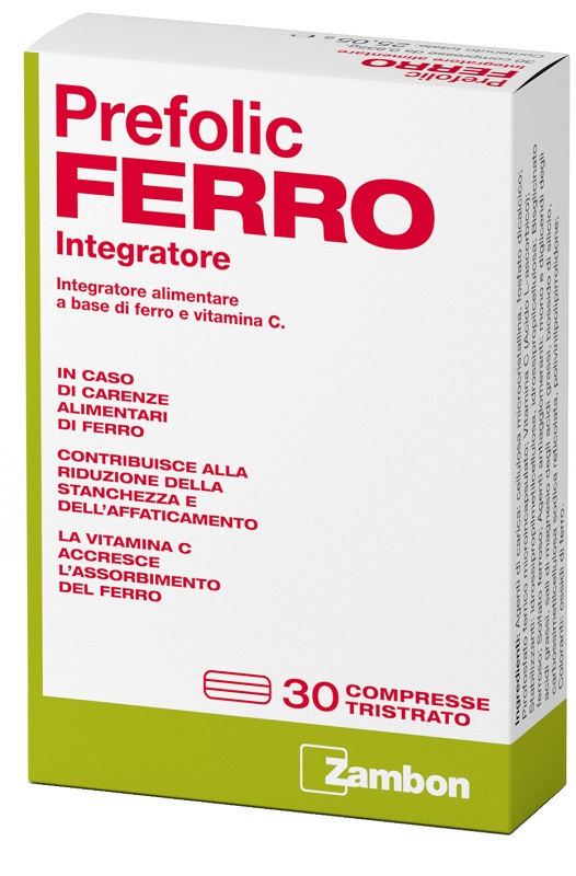 PREFOLIC FERRO 30 COMPRESSE - latuafarmacia.org