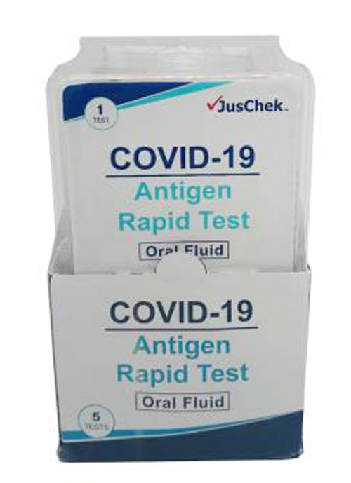 TEST ANTIGENICO RAPIDO COVID-19 JUSCHEK AUTODIAGNOSTICO DETERMINAZIONE QUALITATIVA ANTIGENI SARS-COV-2 IN CAMPIONI SALIVARI MEDIANTE IMMUNOCROMATOGRAFIA - latuafarmacia.org