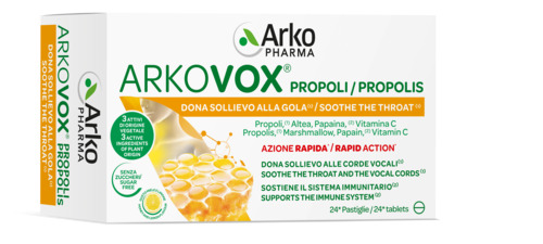 ARKOVOX PROPOLI MIELE/LIMONE 24 COMPRESSE - latuafarmacia.org