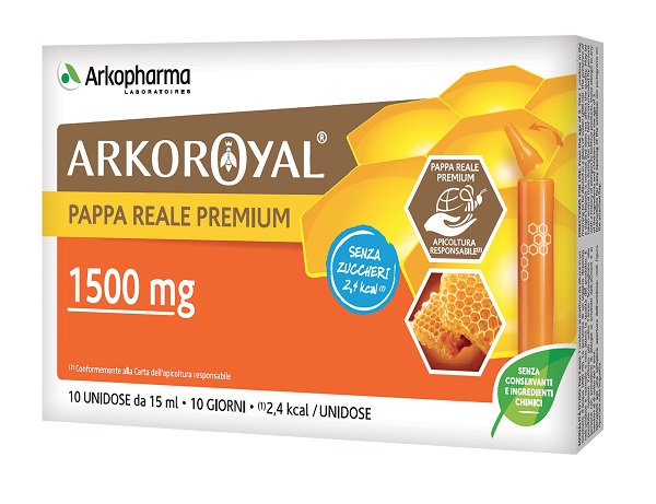 ARKOROYAL PAPPA REALE 1500MG SENZA ZUCCHERO 10 FLACONCINI DA 15 ML - latuafarmacia.org