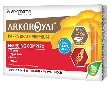 ARKOROYAL ENERGING COMPLEX SENZA ZUCCHERO 10 FLACONCINI DA 15 ML - latuafarmacia.org