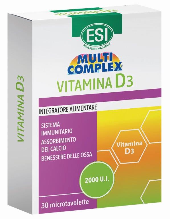 ESI MULTICOMPLEX VITAMINA D3 30 TAVOLETTE - latuafarmacia.org