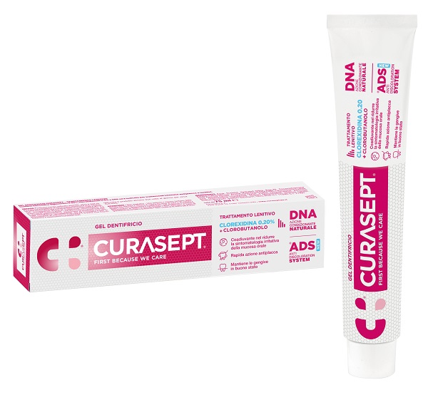 CURASEPT GEL DENTIFRICIO ADS DNA TRATTAMENTO LENITIVO 75 ML - latuafarmacia.org