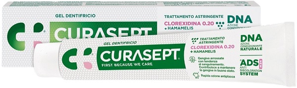 CURASEPT GEL DENTIFRICIO ADS DNA TRATTAMENTO ASTRINGENTE 75 ML - latuafarmacia.org