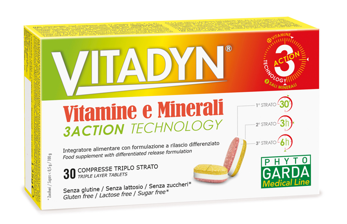 VITADYN VITAMINE/MINERALI 30 COMPRESSE RILASCIO DIFFERENZIATO - latuafarmacia.org