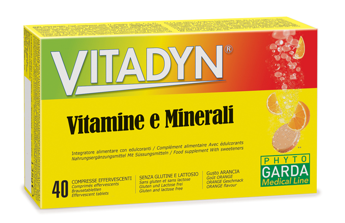 VITADYN VITAMINE/MINERALI 40 COMPRESSE EFFERVESCENTI IN 2 TUBI - latuafarmacia.org