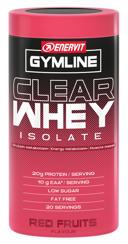 GYMLINE CLEAR WHEY ISOLATE RED FRUITS 480 G - latuafarmacia.org