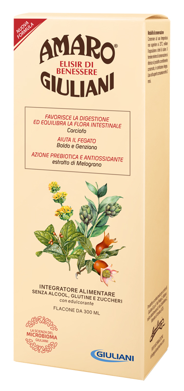 AMARO GIULIANI ELISIR BENESSERE 300 ML NUOVA FORMULA - latuafarmacia.org