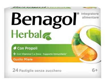 BENAGOL HERBAL MIELE 24 PASTIGLIE - latuafarmacia.org
