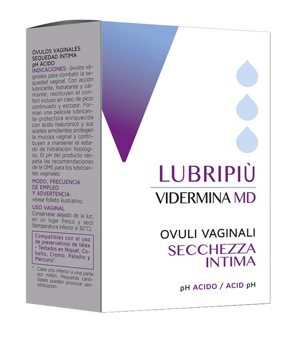 VIDERMINA LUBRIPIU' OVULI VAGINALI 2 BLISTER DA 5 OVULI - latuafarmacia.org