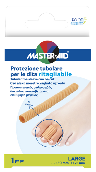 PROTEZIONE TUBOLARE MASTER-AID FOOTCARE RITAGLIABILE 15 CM 25 MM LARGE C8 - latuafarmacia.org