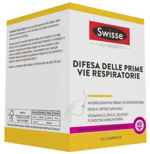 SWISSE DIFESA DELLE PRIME VIE RESPIRATORIE 30 COMPRESSE - latuafarmacia.org