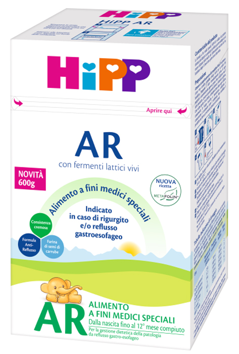 HIPP LATTE ANTIREFLUSSO CON METAFOLINA 600 G - latuafarmacia.org