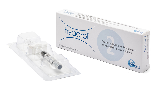 SIRINGA INTRA-ARTICOLARE HYADROL CON ACIDO IALURONICO 1% E ADELMITROL 2% CAPACITA' 2 ML - latuafarmacia.org