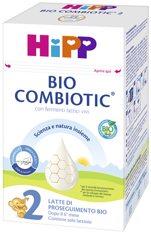 HIPP LATTE 2 COMBIOTIC 600 G BIO - latuafarmacia.org