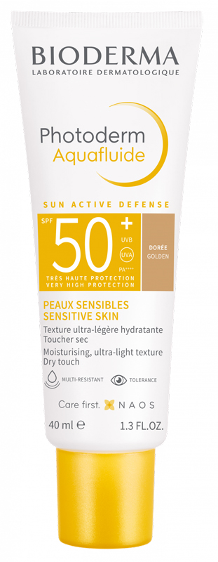 PHOTODERM AQUAFLUIDE DORE SPF50+ 40 ML - latuafarmacia.org