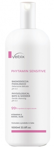 VEBIX PHYTAMIN PELLI SENSIBILI BAGNODOCCIA FISIOLOGICO 1000 ML - latuafarmacia.org