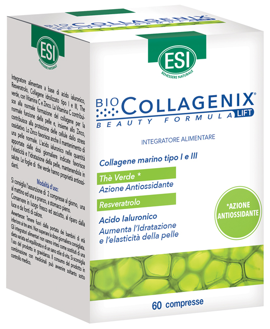 ESI BIOCOLLAGENIX ANTIOSSIDANTE 60 COMPRESSE - latuafarmacia.org